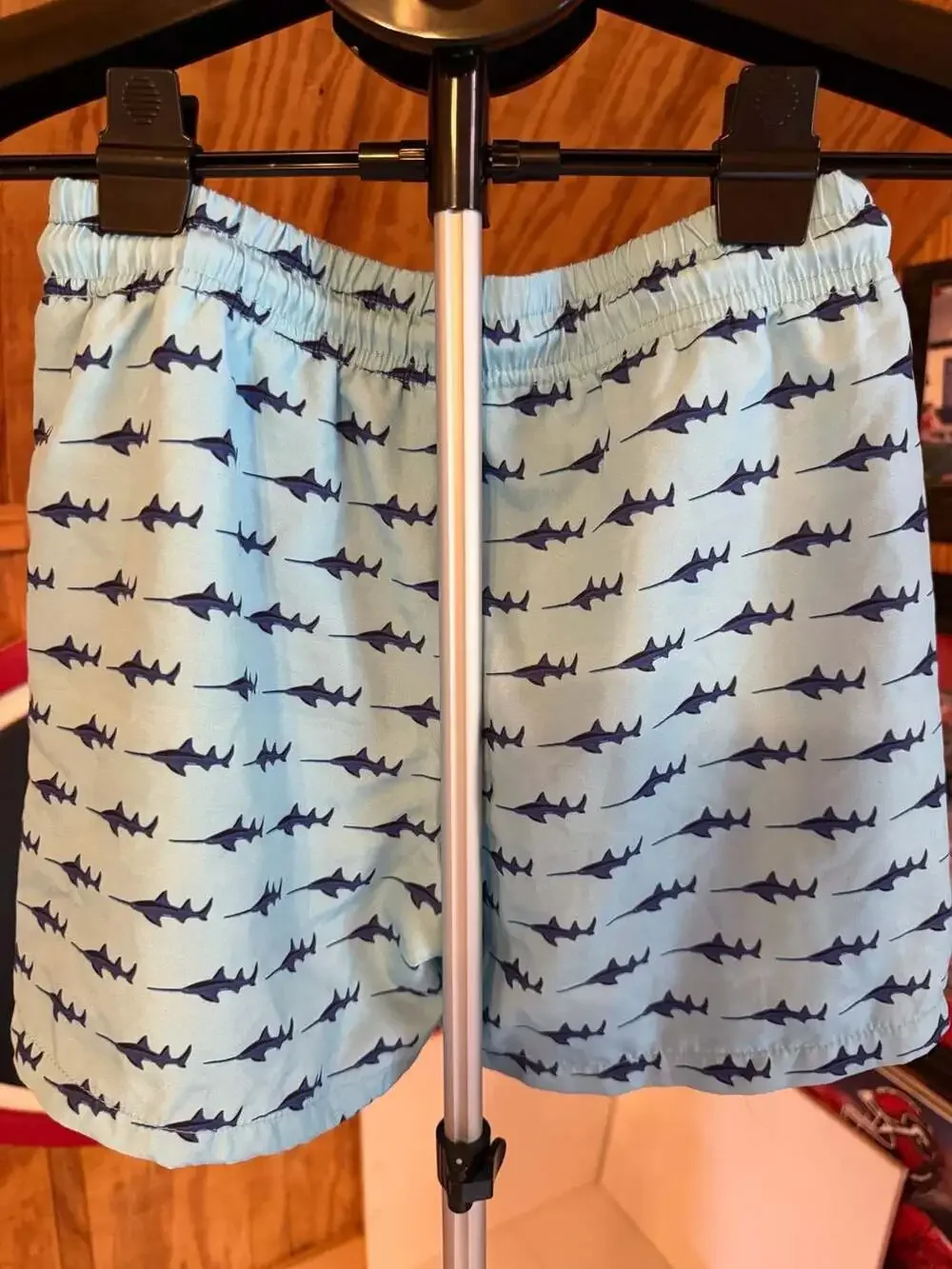 Saltwater Boy Company Boys Sawfish Print Swim Trunks Size 10/12